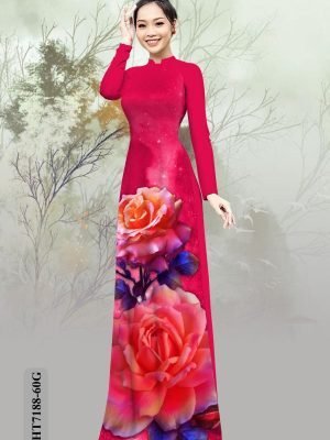 vai ao dai hoa hong co truyen long lanh 250178