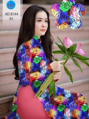 vai ao dai hoa hong deu co truyen thuot tha 84923