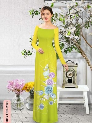 vai ao dai hoa hong duyen dang cuc dep 25382