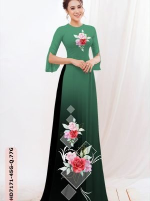 vai ao dai hoa hong duyen dang duoc chon nhieu 1048279