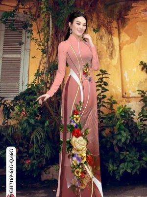 vai ao dai hoa hong gia re duoc tim nhieu 124491