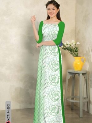 vai ao dai hoa hong rat duyen thanh lich 1433127