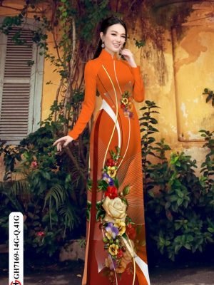 vai ao dai hoa hong rat re thanh lich 1444128