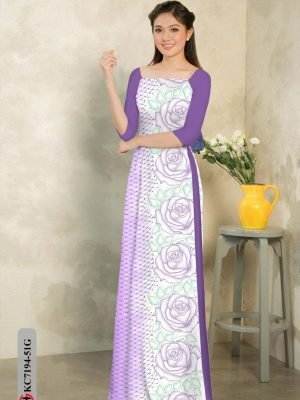 vai ao dai hoa hong truyen thong doc dao 1133222