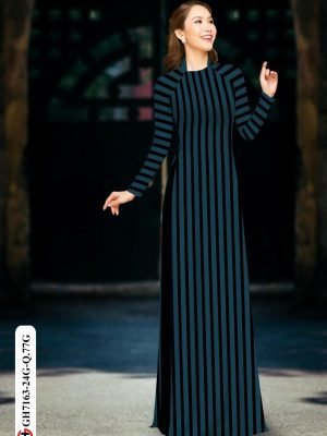 vai ao dai hoa hong truyen thong thanh lich 2035237