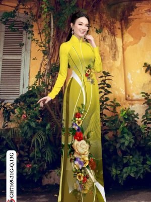 vai ao dai hoa hong vai ao dai my my phong cach 1044222