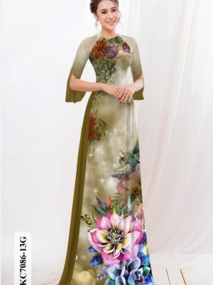 vai ao dai hoa in 3d co truyen cuc dep 899192