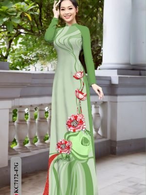 vai ao dai hoa in 3d dang ngoc da dang 308162