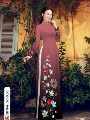 vai ao dai hoa in 3d dang ngoc mau moi 725116