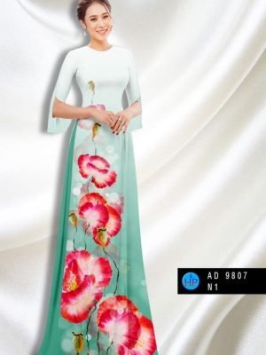 vai ao dai hoa in 3d dang ngoc thanh lich 424233