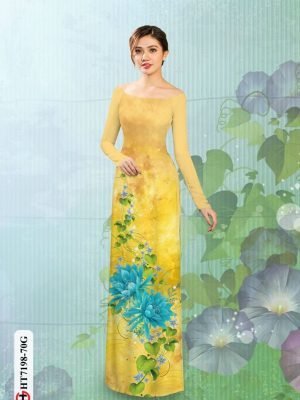 vai ao dai hoa in 3d duyen dang dep 1276292