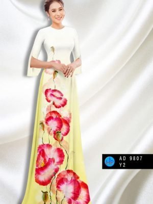 vai ao dai hoa in 3d duyen dang dep 1424281