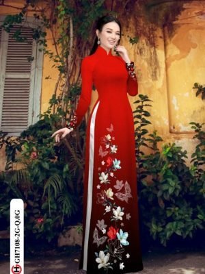 vai ao dai hoa in 3d duyen dang gia tot 1225281