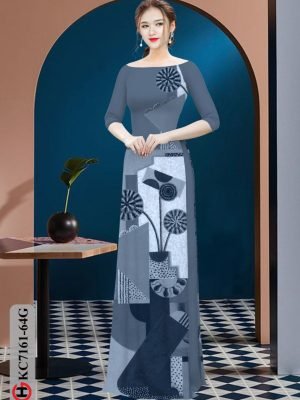 vai ao dai hoa in 3d gia re nam nay 1442251