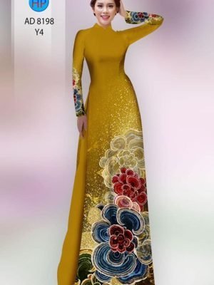 vai ao dai hoa in 3d rat duyen da dang 109547