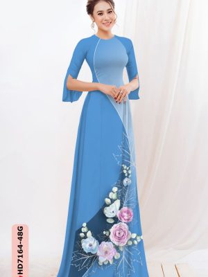 vai ao dai hoa in 3d rat duyen dep 87878