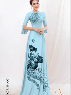 vai ao dai hoa in 3d rat re da dang 157037