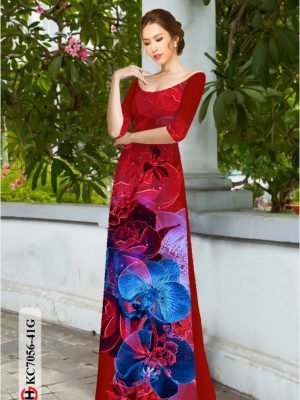 vai ao dai hoa in 3d rat re dep 154180