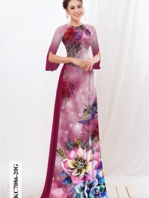 vai ao dai hoa in 3d rat re mau moi 099294