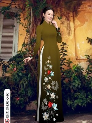 vai ao dai hoa in 3d rat re phong cach 102527