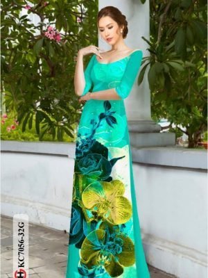 vai ao dai hoa in 3d shop my my dam tham 054191