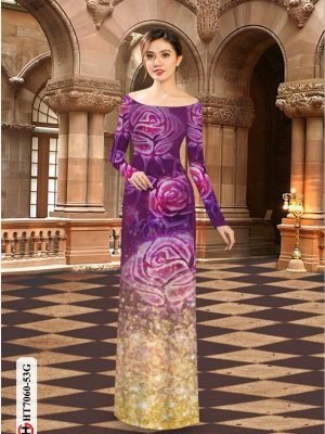 vai ao dai hoa in 3d ton dang ngoc rat dep 20823