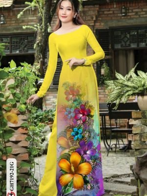 vai ao dai hoa in 3d truyen thong cuc dep 15975