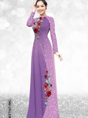 vai ao dai hoa in 3d truyen thong dep 1506231