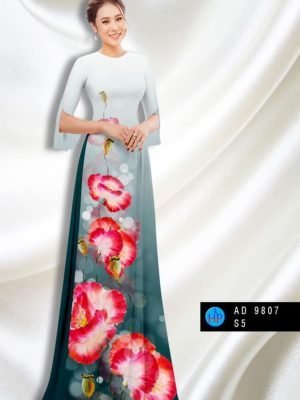 vai ao dai hoa in 3d truyen thong phong cach 142474