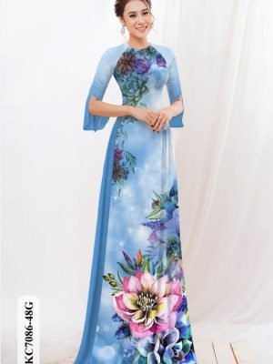 vai ao dai hoa in 3d truyen thong vua ra 499237