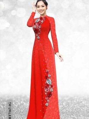 vai ao dai hoa in 3d vai ao dai my my cuc hot 806289