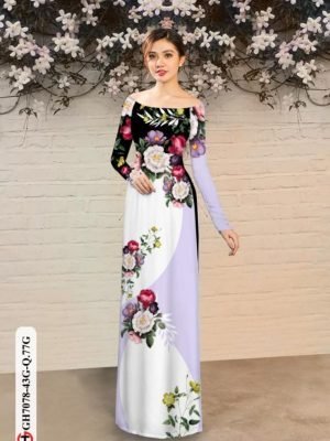 vai ao dai hoa in 3d vai ao dai my my thanh lich 1833240