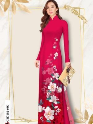 vai ao dai hoa in 3d vai ao dai my my thanh lich 770109