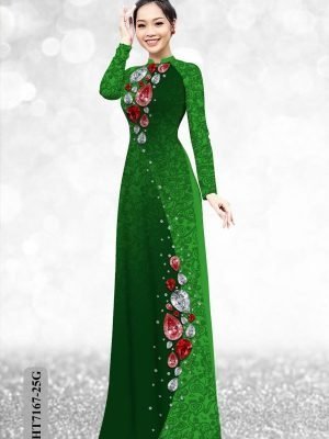 vai ao dai hoa in 3d vai ao dai my my ua chuong 20667