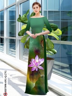 vai ao dai hoa sen co truyen doc dao 504228