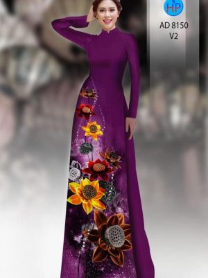 vai ao dai hoa sen co truyen long lanh 106237