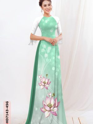 vai ao dai hoa sen co truyen mau moi 1861135