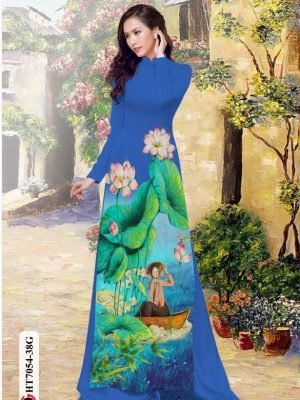 vai ao dai hoa sen doc dao da dang 62276