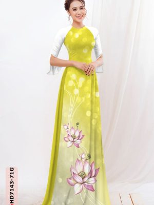 vai ao dai hoa sen gia re nam nay 1961142