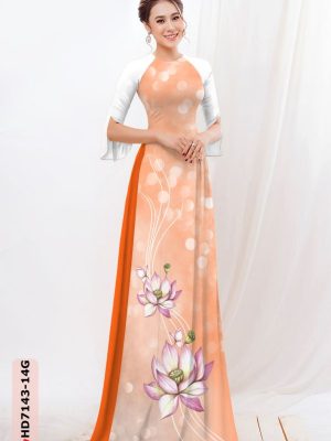 vai ao dai hoa sen re phong cach 961170