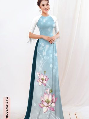 vai ao dai hoa sen re thanh lich 1761241