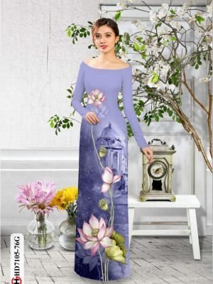 vai ao dai hoa sen shop my my dam tham 1206279