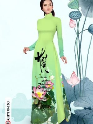 vai ao dai hoa sen shop mymy dam tham 11590