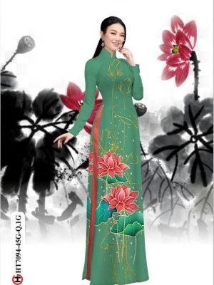 vai ao dai hoa sen ton dang ngoc doc dao 336294