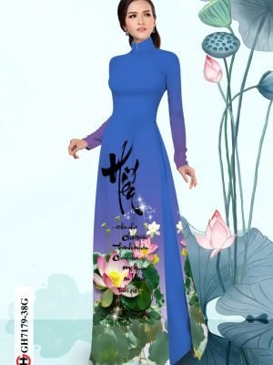 vai ao dai hoa sen ton dang ngoc doc dao 815287