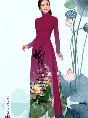 vai ao dai hoa sen truyen thong da dang 6157