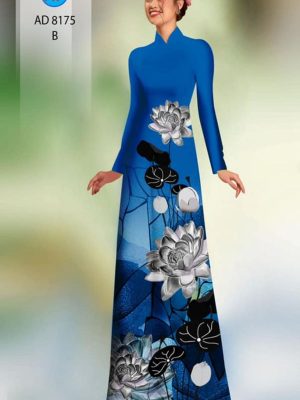 vai ao dai hoa sen truyen thong doc dao 1250274