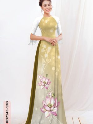 vai ao dai hoa sen truyen thong duoc tim nhieu 561177