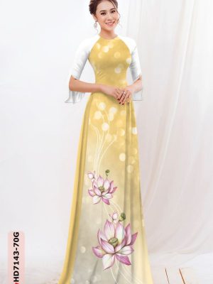 vai ao dai hoa sen vai ao dai my my phong cach 146135