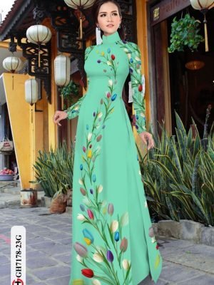 vai ao dai hoa tulip co truyen phong cach 964242